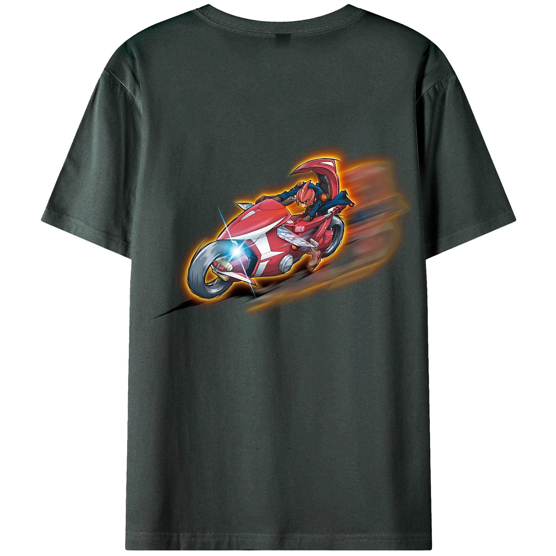 （画像用） 遊☆戯☆王 Yu-Gi-Oh! 綿100％ メンズ半袖Tシャツ（バックプリント） 通気性